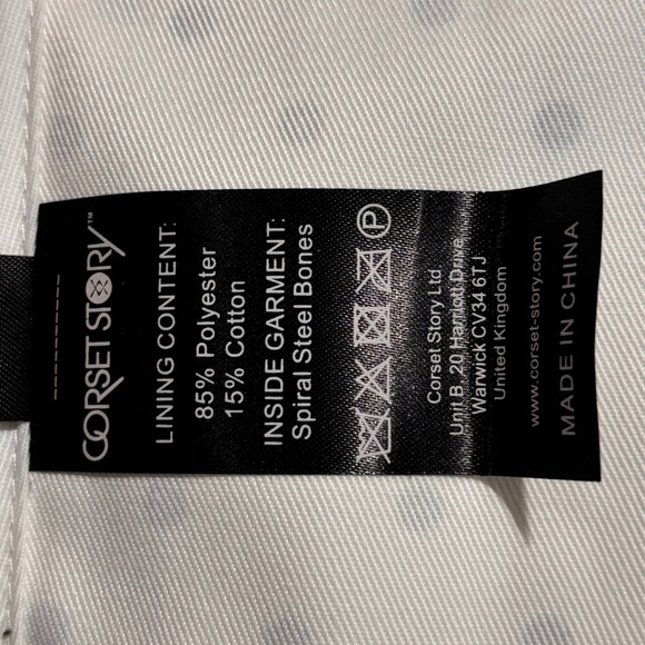 CORSET STORY Sz 20 UK Corset Polka Dot Ruffles Lace Up NEW WITH TAG - Picture 12 of 13